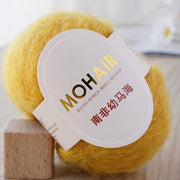 25g/Roll Mohair Yarn Extra Soft Warm Baby Wool Crochet Yarn For Hand