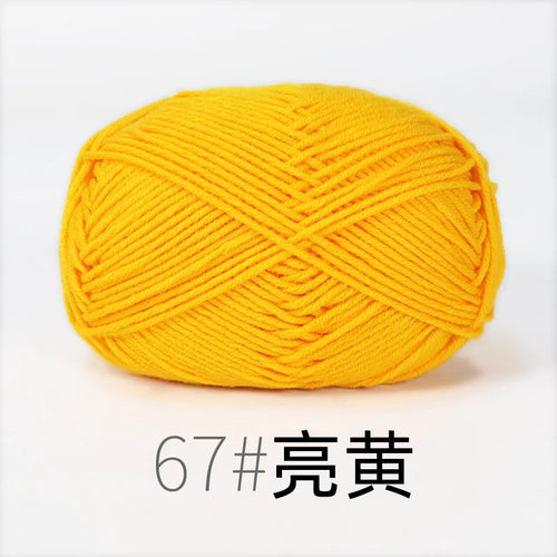 50g Milk Cotton Yarn Knitting Wool for Hand Knitting Crochet Yarn Baby