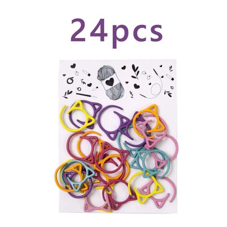 Sewing Supplies Metal Knitting Stitch Markers Locking Ring Accessories