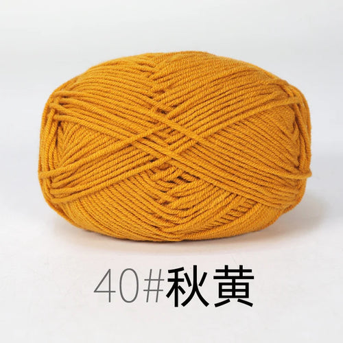 50g Milk Cotton Yarn Knitting Wool for Hand Knitting Crochet Yarn Baby