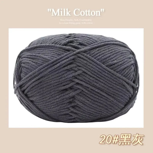 50g/Pc Milk Cotton Soft Warm Yarn Knitting Yarn for Hand Knitting Baby