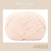 50g/Pc Milk Cotton Soft Warm Yarn Knitting Yarn for Hand Knitting Baby