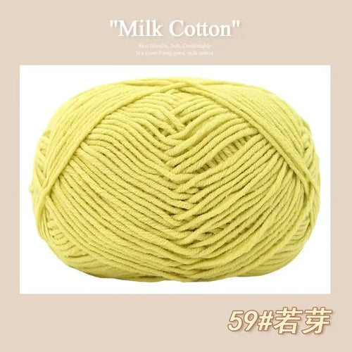 50g/Pc Milk Cotton Soft Warm Yarn Knitting Yarn for Hand Knitting Baby