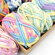 Cotton Flat Thread DIY T-Shirt Yarn Crochet Candy Colors Sewing &