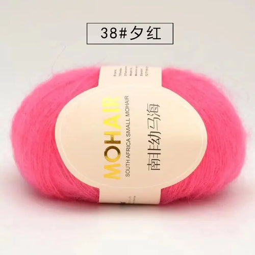 25g Mohair Yarn Extra Soft Warm Baby Wool Crochet Yarn for Hand