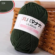 25g/pc Milk Cotton Yarn Soft Warm Lanas for Hand Knitting and Crochet