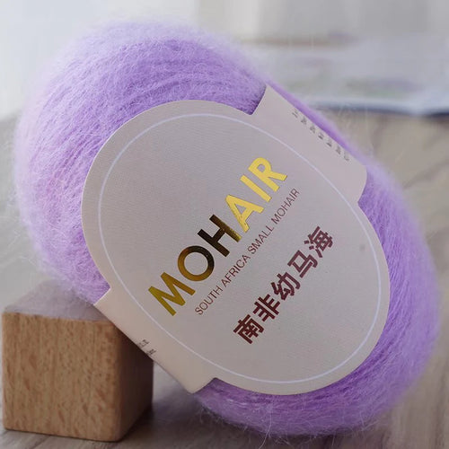 25g/Roll Mohair Yarn Extra Soft Warm Baby Wool Crochet Yarn For Hand