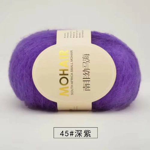 25g Mohair Yarn Extra Soft Warm Baby Wool Crochet Yarn for Hand