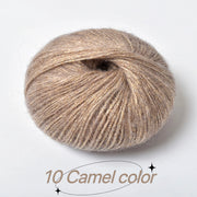 1Pc 25g Crochet Sequin Mohair Yarn Soft Warm Baby Wool Yarn DIY