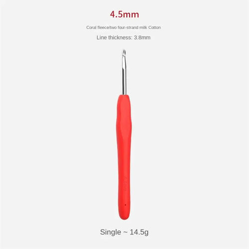 Crochet Hook 2.0mm Aluminum Crochet Needles With Colorful Soft Rubber