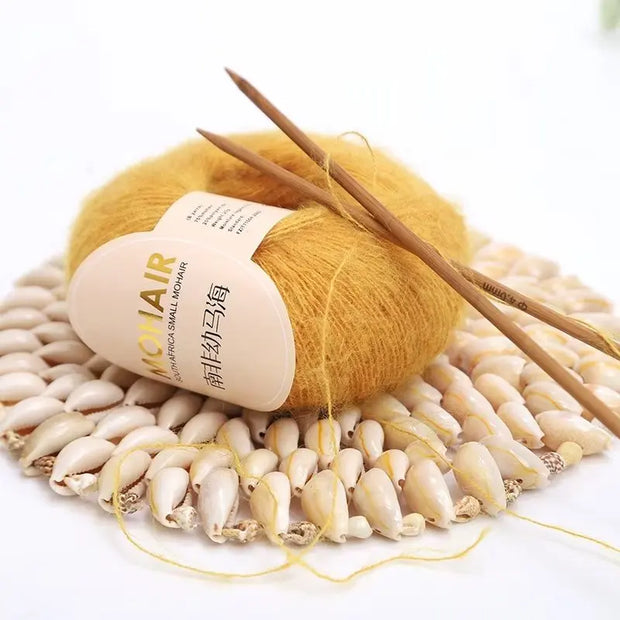 25g Mohair Yarn Extra Soft Warm Baby Wool Crochet Yarn for Hand