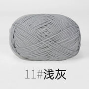 50g Milk Cotton Yarn Knitting Wool for Hand Knitting Crochet Yarn Baby