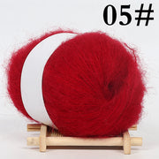 1PC Mohair Cashmere Knitting Yarn Fluffy Knitted Wool Crochet Yarns