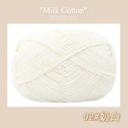 50g/Pc Milk Cotton Soft Warm Yarn Knitting Yarn for Hand Knitting Baby