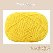 50g/Pc Milk Cotton Soft Warm Yarn Knitting Yarn for Hand Knitting Baby