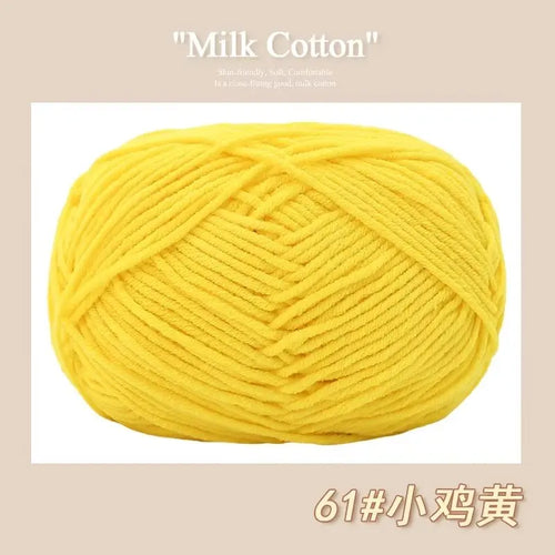 50g/Pc Milk Cotton Soft Warm Yarn Knitting Yarn for Hand Knitting Baby