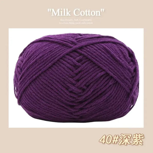 50g/Pc Milk Cotton Soft Warm Yarn Knitting Yarn for Hand Knitting Baby