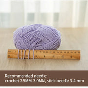 36 Colors 50g135M Chenille Polyester Yarn Handmade Crochet Doll Diy