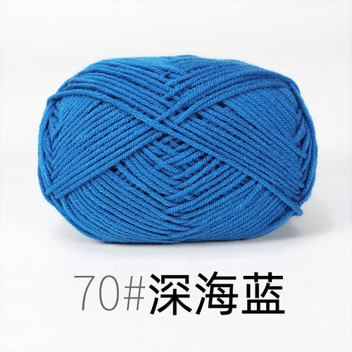 50g Milk Cotton Yarn Knitting Wool for Hand Knitting Crochet Yarn Baby