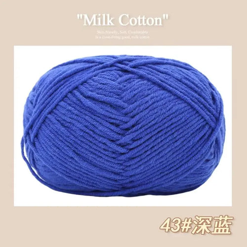 50g/Pc Milk Cotton Soft Warm Yarn Knitting Yarn for Hand Knitting Baby