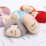 25g Mohair Yarn Extra Soft Warm Baby Wool Crochet Yarn for Hand