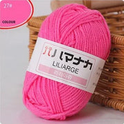 25g/pc Milk Cotton Yarn Soft Warm Lanas for Hand Knitting and Crochet