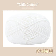 50g/Pc Milk Cotton Soft Warm Yarn Knitting Yarn for Hand Knitting Baby