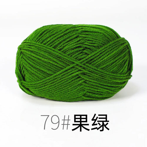 50g Milk Cotton Yarn Knitting Wool for Hand Knitting Crochet Yarn Baby