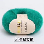 25g Mohair Yarn Extra Soft Warm Baby Wool Crochet Yarn for Hand