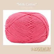 50g/Pc Milk Cotton Soft Warm Yarn Knitting Yarn for Hand Knitting Baby