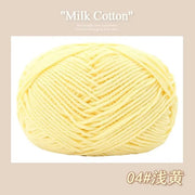 50g/Pc Milk Cotton Soft Warm Yarn Knitting Yarn for Hand Knitting Baby