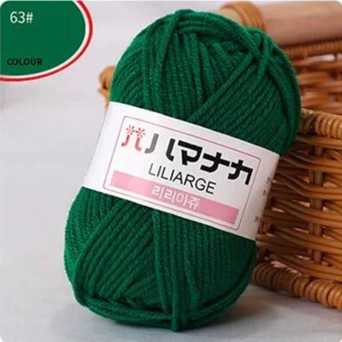 25g/pc Milk Cotton Yarn Soft Warm Lanas for Hand Knitting and Crochet