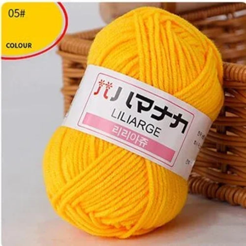 25g/pc Milk Cotton Yarn Soft Warm Lanas for Hand Knitting and Crochet