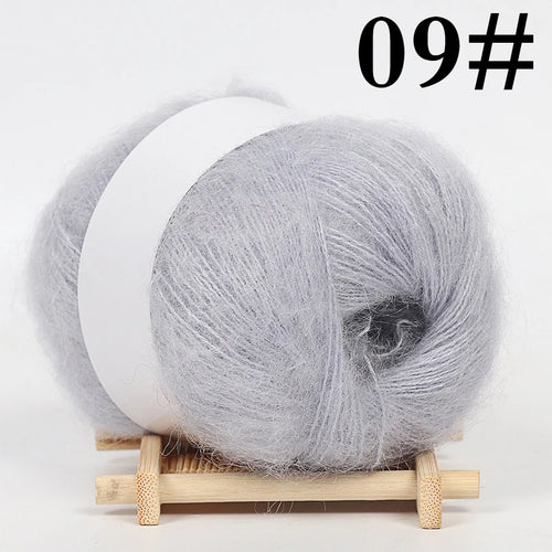 1PC Mohair Cashmere Knitting Yarn Fluffy Knitted Wool Crochet Yarns