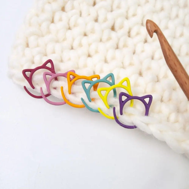 Sewing Supplies Metal Knitting Stitch Markers Locking Ring Accessories