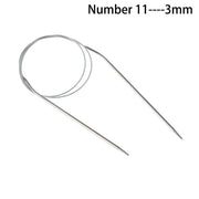 80cm Circular Household Stainless Steel DIY Crafts Knitting Needles