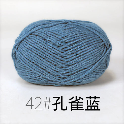 50g Milk Cotton Yarn Knitting Wool for Hand Knitting Crochet Yarn Baby