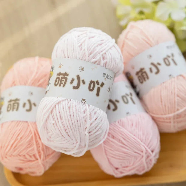 36 Colors 50g135M Chenille Polyester Yarn Handmade Crochet Doll Diy