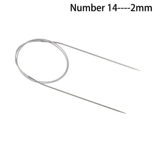 80cm Circular Household Stainless Steel DIY Crafts Knitting Needles