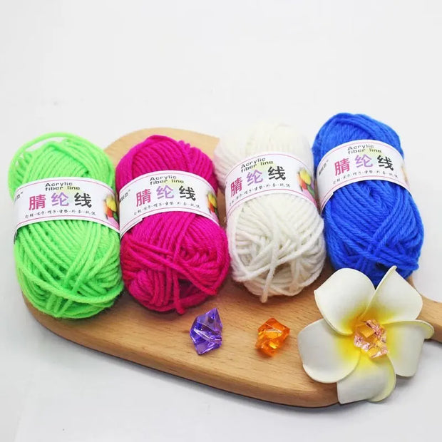 12pcs Multicolor Yarn Knitting Supplies , Crochet Craft For Crocheting