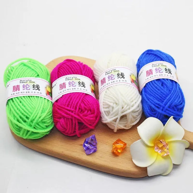 12pcs Multicolor Yarn Knitting Supplies , Crochet Craft For Crocheting