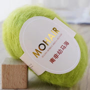 25g/Roll Mohair Yarn Extra Soft Warm Baby Wool Crochet Yarn For Hand