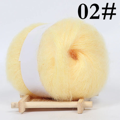 1PC Mohair Cashmere Knitting Yarn Fluffy Knitted Wool Crochet Yarns