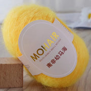 25g/Roll Mohair Yarn Extra Soft Warm Baby Wool Crochet Yarn For Hand