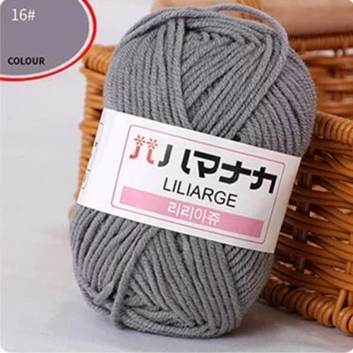 25g/pc Milk Cotton Yarn Soft Warm Lanas for Hand Knitting and Crochet