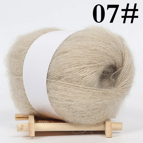 1PC Mohair Cashmere Knitting Yarn Fluffy Knitted Wool Crochet Yarns