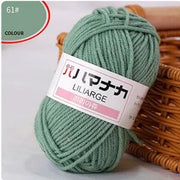 25g/pc Milk Cotton Yarn Soft Warm Lanas for Hand Knitting and Crochet