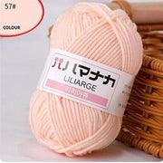 25g/pc Milk Cotton Yarn Soft Warm Lanas for Hand Knitting and Crochet