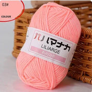 25g/pc Milk Cotton Yarn Soft Warm Lanas for Hand Knitting and Crochet