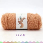 Soft Long Squirrel Cashmere Yarn Fine Worsted Hand Knitting Yarn 75g